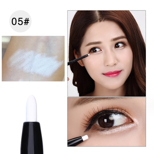 Penn eyeliner, geleyelinerpenna för ögonmakeup, vattentät, smetfri, långvarig med ultrafint spets
