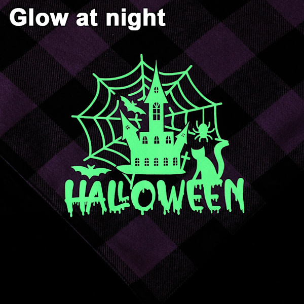 2 Pakkaa Halloween-Koirahuivi Kääntyvät Kolmion Muotoiset Hihnat Asusteet