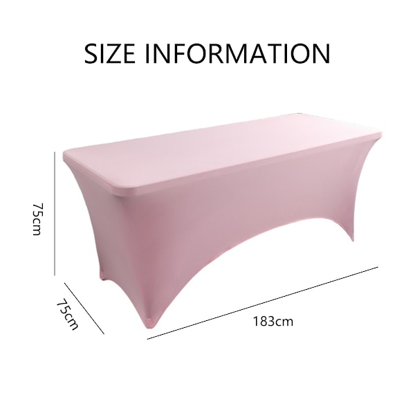 Monterade bordsdukar bordskläder för 6ft rektangelbord - elastisk spandex massage cover, stretchbordsdukar för fest, bröllop, födelsedag,