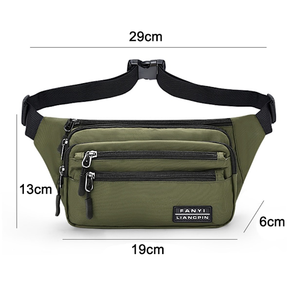 Mode Fanny Pack för Kvinnor Män, Justerbara Bälten, Casual Väska för Resor Vandring Konsert Löpning