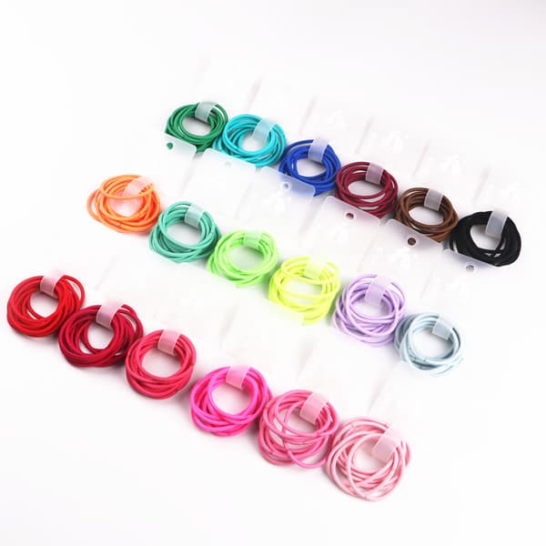 180 st Små Hårband, 3,5 cm Flerfärgade Elastiska Hårbandshållare, Elastiska Hårband, Barnhår Elastiska B[TT] M