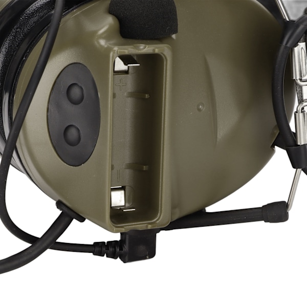 U94 PTT och Headset 7.1mm Hög Styrka Brusreducerande Walkie Talkie Headset med PTT för Baofeng Militärgrön