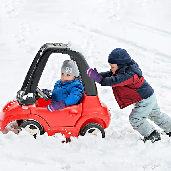 Vinterbarnens Snövant Unisex Vattentäta Skidvantar Varma Vinterhandskar