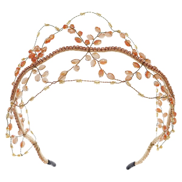 Brudehovedpynt Rhinestone Bryllupshovedbånd: Krystal Perle Diamant Bryllupshårbånd Vintage Rhinestone Perle