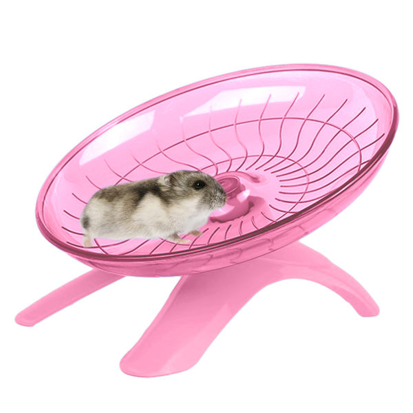 Hamster Flygande Tallrik Tyst Löpningsövningshjul för Gerbilråtta Mus Igelkott Smådjur