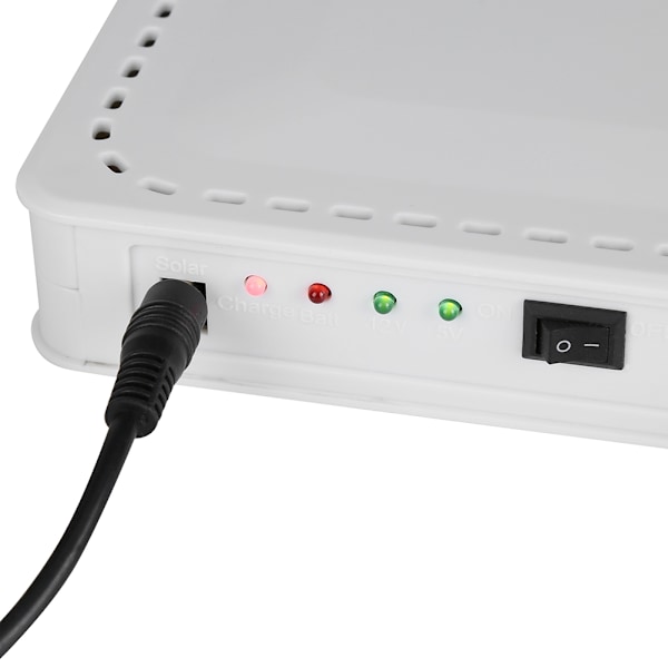 10W Solpanel Strømsystem til Hjembelysning med 2 LED Pærer og USB-Oplader
