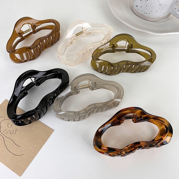 Hårklemmer til kvinder - Store Jelly Klemmer, Større Hårklemmer til Piger, Hårtilbehør