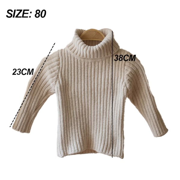 Turtleneck extra tjock tröja baby basplagg för att hålla varmt
