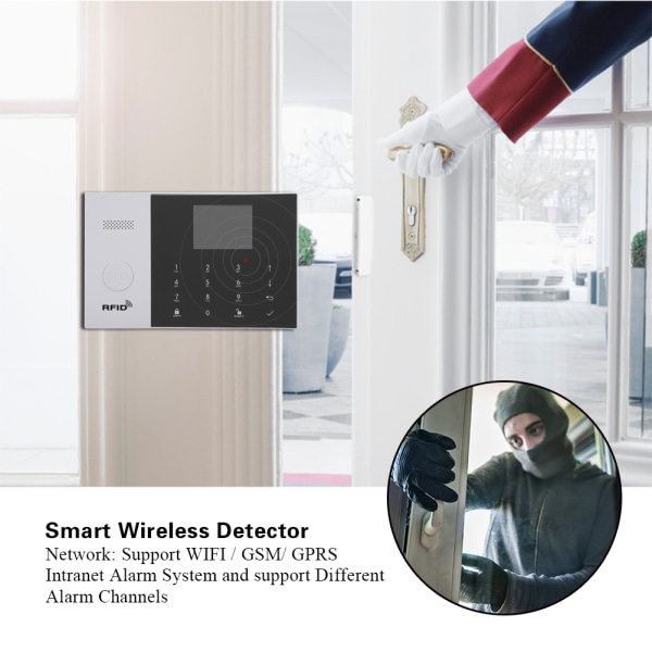 WiFi + 3G PG-105-3G Smart trådlös detektorlarm Hemsäkerhet