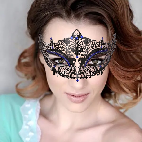 Maskeradmask för kvinnor, festkvällsbalmask bar kostymaccessoar, retromasker