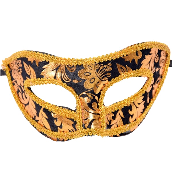 Halloween-juhlan naamiopallot silmäpuvut Jazz miesten naamiokoriste (musta)