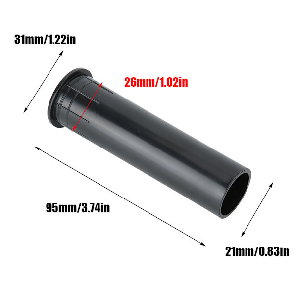 4 st små subwoofer-högtalare inverterade rör 26mmx95mm för surroundhögtalare under 3 tum