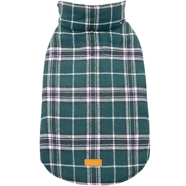 Vandtætte Hundejakker til Hunde Vindtætte Koldvejrjakker Hundetøj Reversibel Britisk Stil Tartan Hundetrøjer