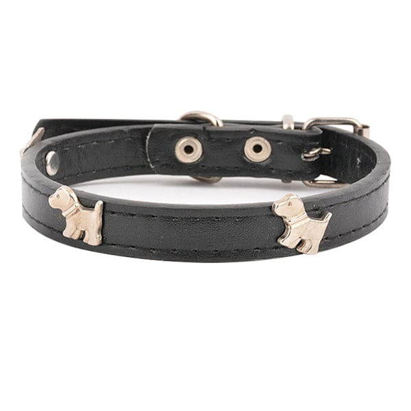 Läderhalsband för hund, högkvalitativt mjukt och tjockt läderhalsband, lämpligt för stora hundar