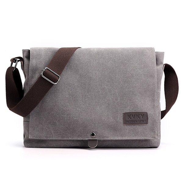 Canvas Vintage Crossbody Väska Axelväska Arbetsväska Casual Multifunktionell Lätt Herrväska