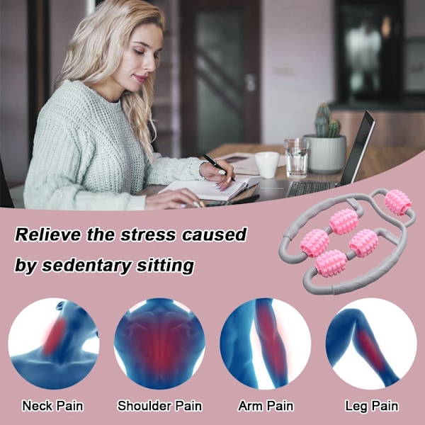 Muskelrulle för Ben, för att Lindra Muskelvärk, Vader Arm Tennisarmbåge Fascia Hamstrings