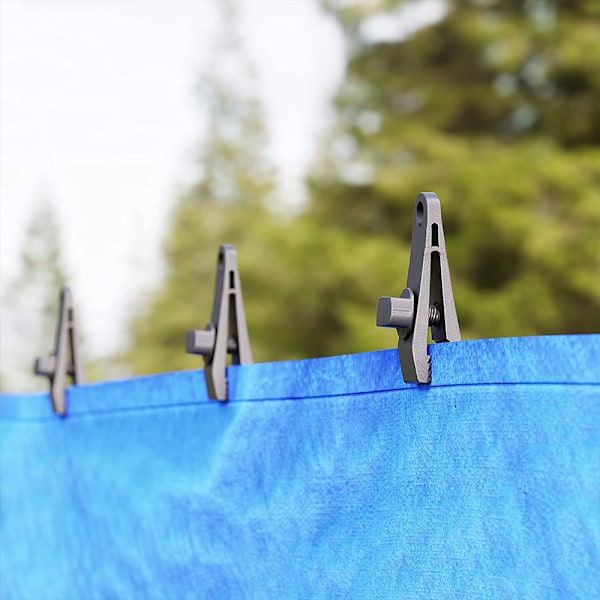 10-pack Tältklämmor i Heavy Duty, Återanvändbara - Använd med Tälttak, Markis, Camping, Båtskydd, Bilöverdrag, Pool eller Solskydd