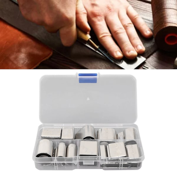 28 Formar Hollow Punch Cutter Set Rektangulär Högkolstål Läder Die Cutter Läderverktyg för Läder
