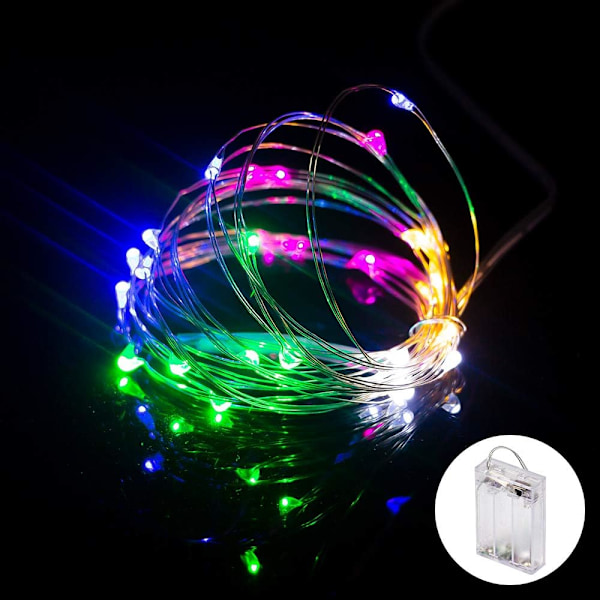 Vattentäta LED-slingor, 16,4 Ft/50 LEDs Fairy String Lights Starry, Batteridrivna String Lights för inomhus- och utomhusdekoration Bröllopshem