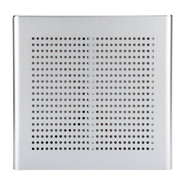 G60S HTPC-chassi i helaluminium med DCATX-strömförsörjning MiniITX-hölje för stationär dator (Silver USB2.0)