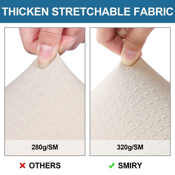 Vanntette stoltrekk til spisestoler, stretch jacquard avtakbart vaskbart stolsetetrekk beskyttelse