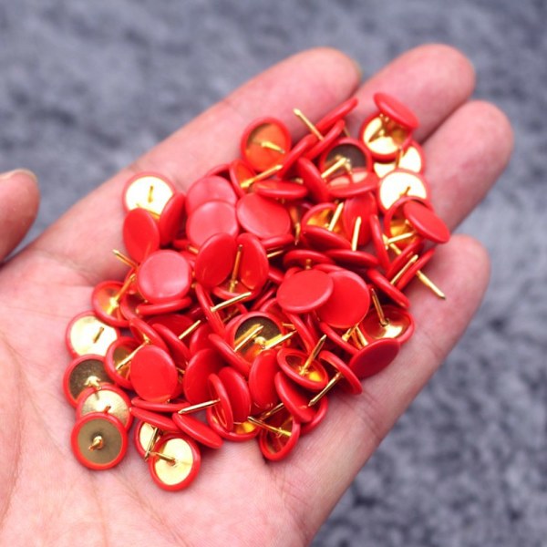 Farvede Tommelfinger-Knapper 400-pak, Farvede Plastik Runde Push Pins Dekorative Knapper til Korktavle