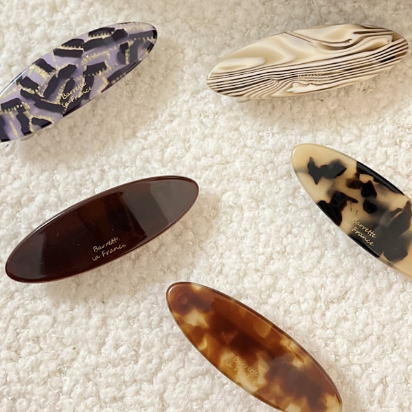 4 stk. vårklips, oval form, sidebrudd hårklips, sidebrudd hårklips