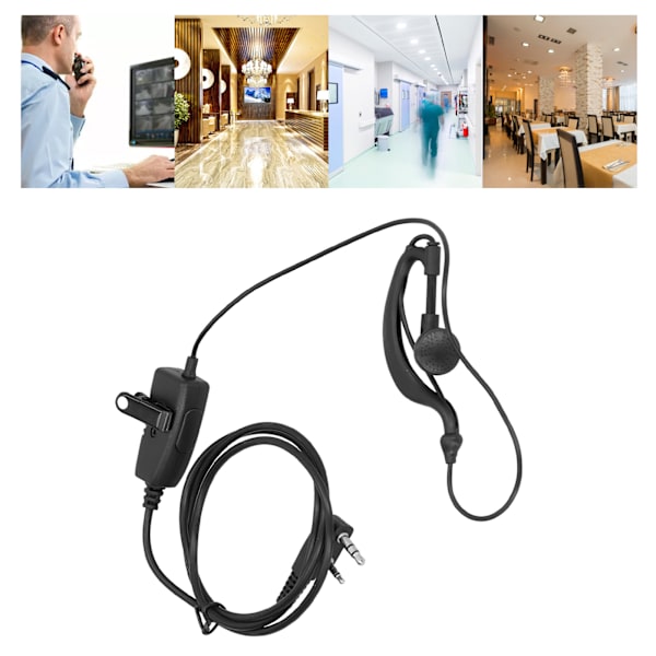 Walkie Talkie-hörlurar KHead Tjock Linje för Baofeng UV5R BF666S BF777S BF888S