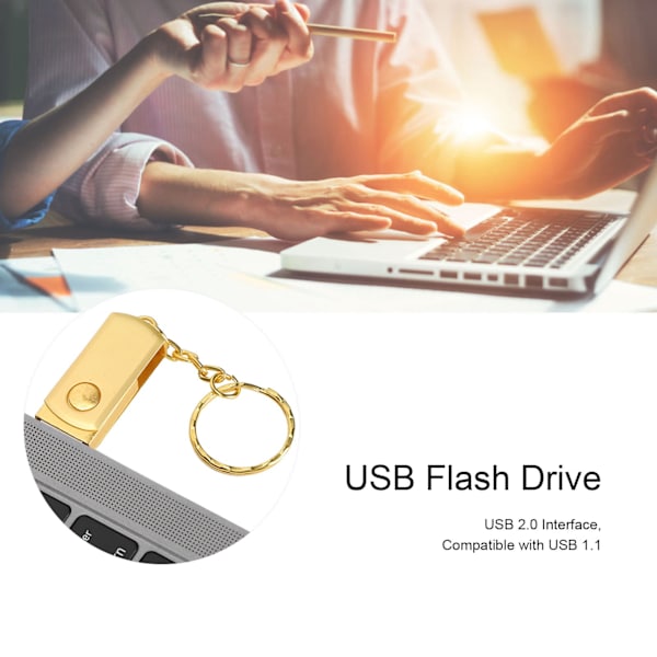 USB-minne 2.0 med roterande blixtlås i bulk för Window2003/XP/Vista/7/8/10/OS X/Linux 1GB