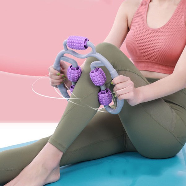 Muskelmassager, Ringformad Skumvals Massageklämma, Handhållen Benmassager, Multifunktionell Muskelavslappnare för Hals, Arm, Ben, Hela Kroppens Vävnader Smärta