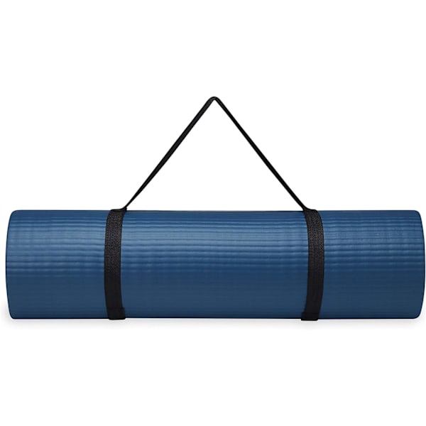 Tjock Yogamatta Fitness & Träningmatta med Lätt-Spänne Yogamatta Bärrem, 72\"L X 24\"W X 2/5 Tum Tjock