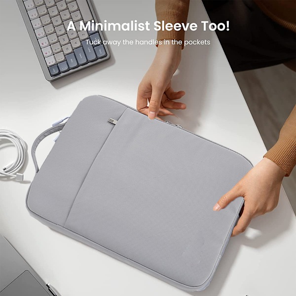 13 tommers bærbare PC-veske støtsikker lettvektsveske bæretaske, beskyttende veske, ytre mål 34,5 * 25 * 3 cm