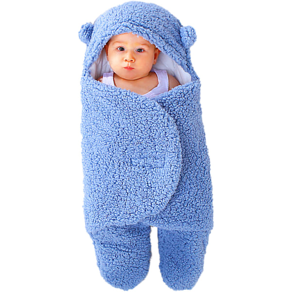 Søte Nyfødte Babytepper Plussj Swaddle Tepper