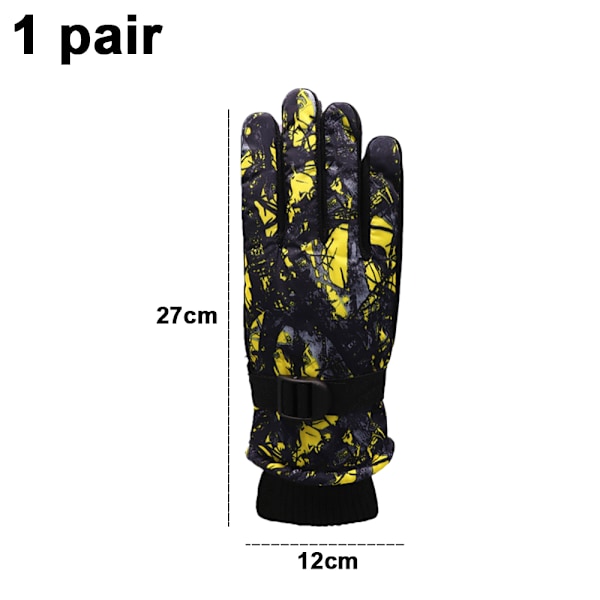 Vinter Ski Handsker Vandtætte Vindtætte Sne Handsker Unisex Foring Varme Handsker