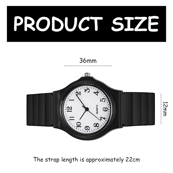 Armbåndsur, Mode Simpel Kvarts Ur Vandafvisende Mini Ultra-Tyndt Analogt Ur til Studerende