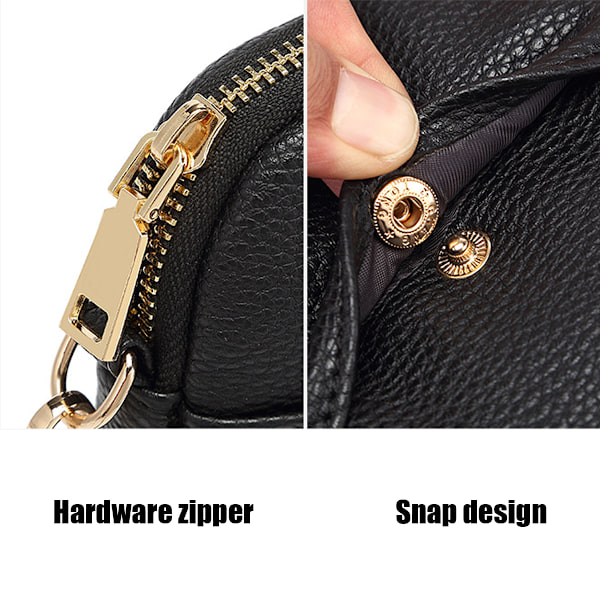 Crossbodyväska för kvinnor, axelväska i läder, mobiltelefonväska, liten crossbody, justerbar axelrem, mobilväska, plånbok, handväska för kvinnor