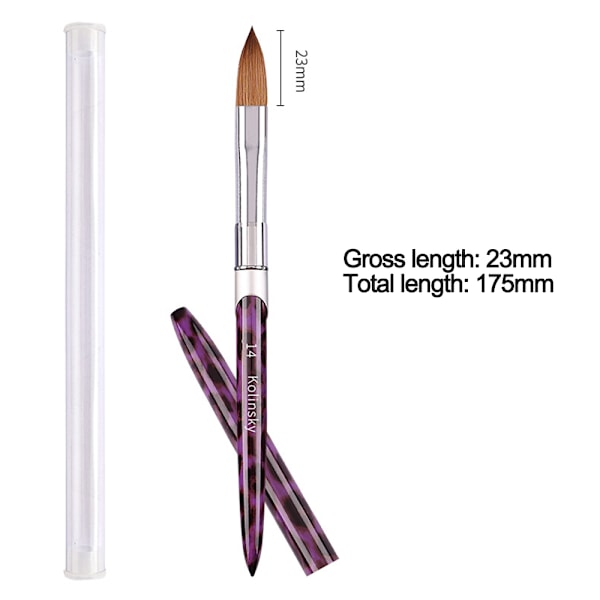 Akryl Forlængelse Neglekunst Pen, Akryl Pulver Pen til Applikation, til Begynder Neglesalon Design