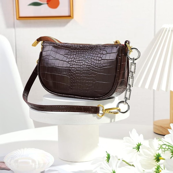 2 st väska rem förlängare väska förlängare kedja avlång form ersättning väska kedja förlängare väska berlocker för crossbody väska handväska axelväskor