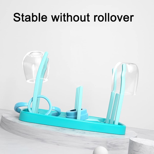 Pladsbesparende Babyflaske Foldbar Stativ Tørrestativ Bærbar Flasketørrer Holder til Hjem & Rejser