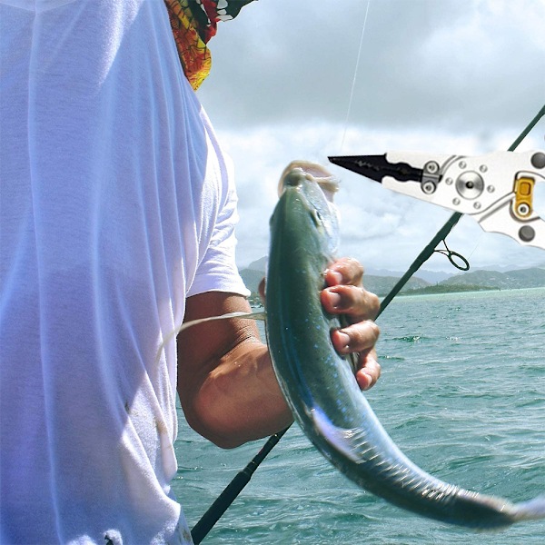 1 st Fiske Tång Verktyg, Fiske Verktyg Set, Bärbar Fiske Tång & Fisk Grepp Set Läpp Grepp Grip Kroken Avlägsnare Verktyg för Sportfiskare