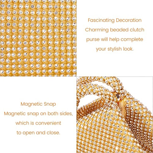Mote-clutch for brudepiker, brudekjole-middagsklutch