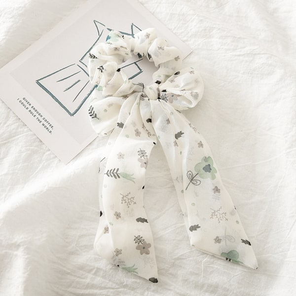 Bånd Hår Scrunchies Langt Pandebånd Hestehale Holdere Vintage Hårbånd til Kvinder og Piger (Pakke med 3)