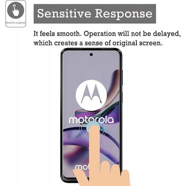 Moto G53, Härdat Glas, Transparent
