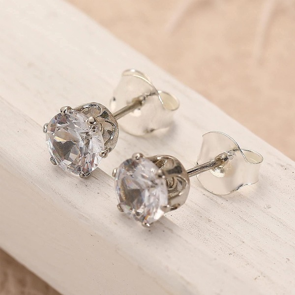 Örhängesfästen i Sterling Silver, Ersättningar för Stift, Säkra Örhängesfästen för Nitar, Hypoallergena