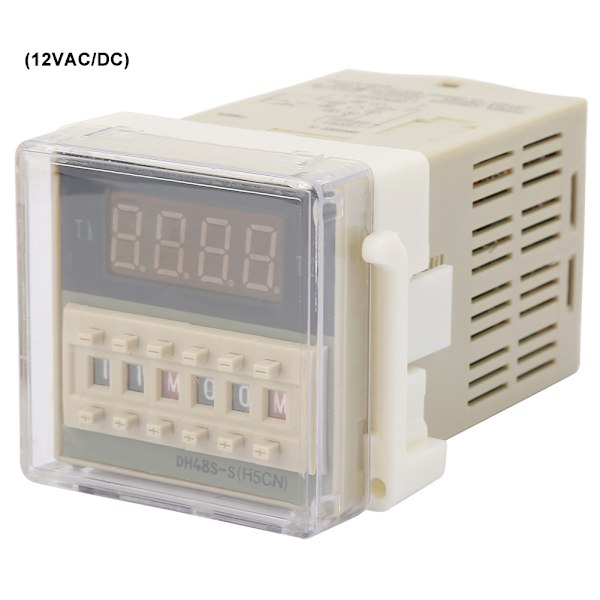 Digital Tidrelémodul 8 Pins 0,1s~99h Timer Relé Enhet (12V AC/DC)