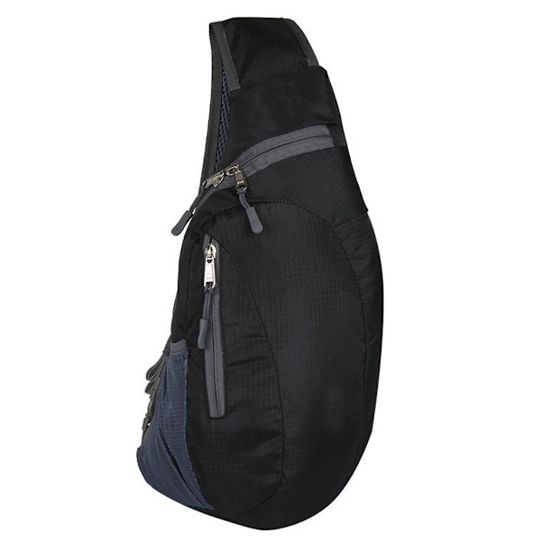 Männs ryggsäck liten crossbody bröstrem ryggsäck hopfällbar sportväska utomhus axelväska