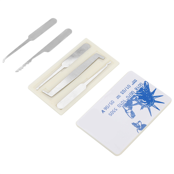 5 st Upplåsningsövningsverktyg Lås Hänglåsöppnare Set Kit
