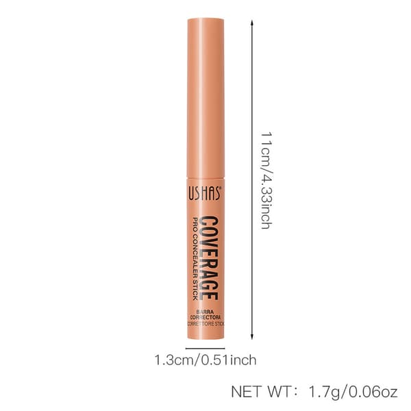 Concealer stick, långvarig vattentät, naturlig konturering, döljande, 3D-makeup UC058A+B