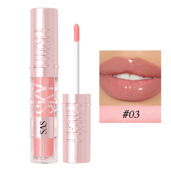 Waterproof Mirror-Finish Lip Gloss, Moisturizing Pearlescent Lip Color SAC152
