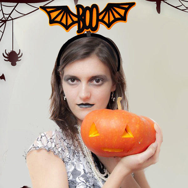 3 kpl Halloween-hiusnauhaa, haamu-noita-hiusrenkaat Halloween-juhliin, temppuiluun ja naamiaisiin